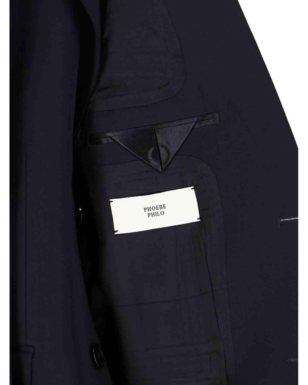 Phoebe Philo Black Wool Tuxedo Jacket