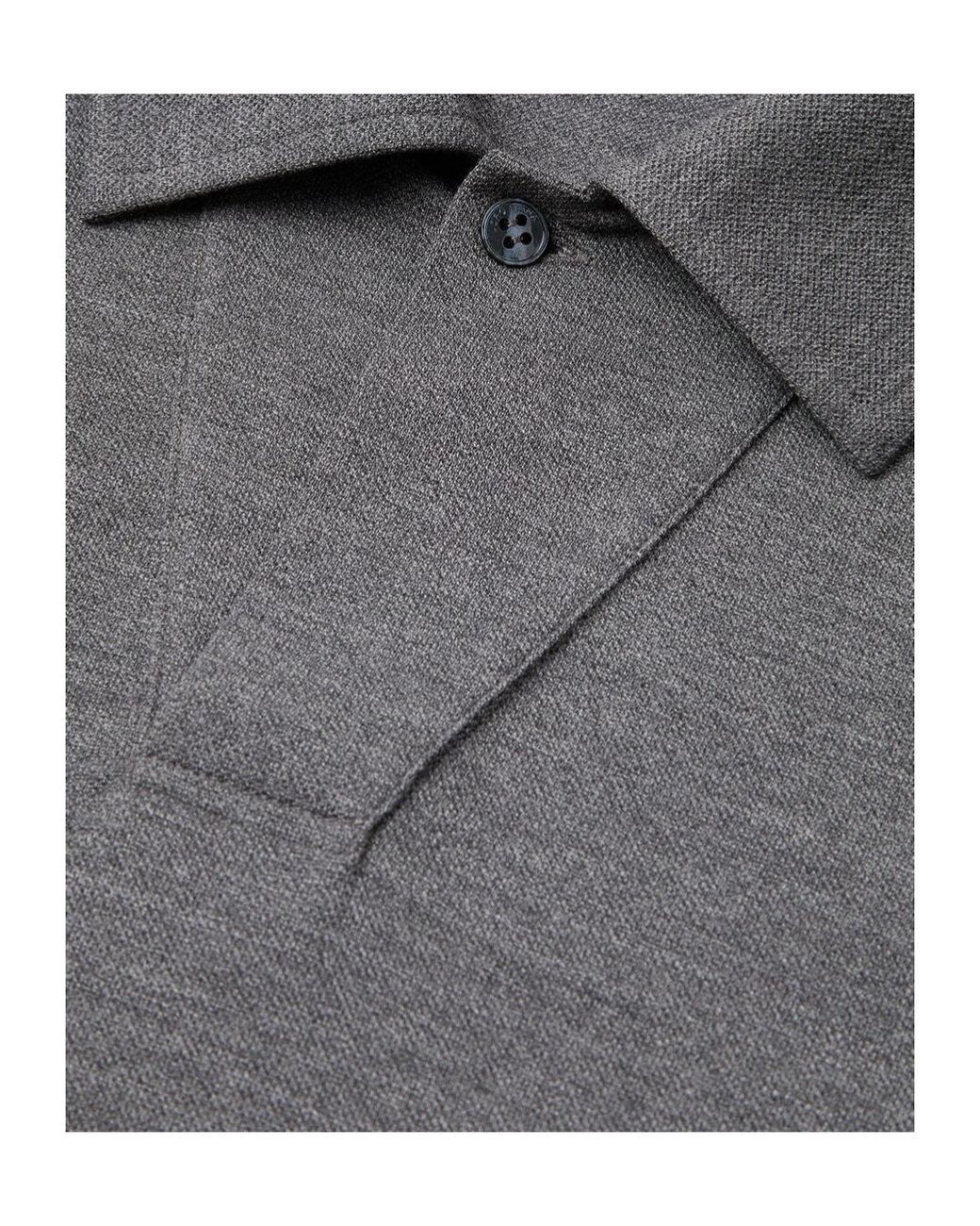 Loro Piana Gray Colmegna Polo Shirt for men