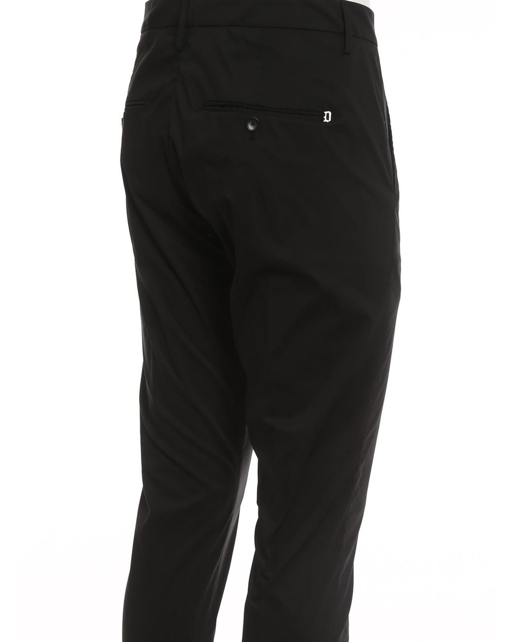 Dondup Black Straight-Leg Trousers for men