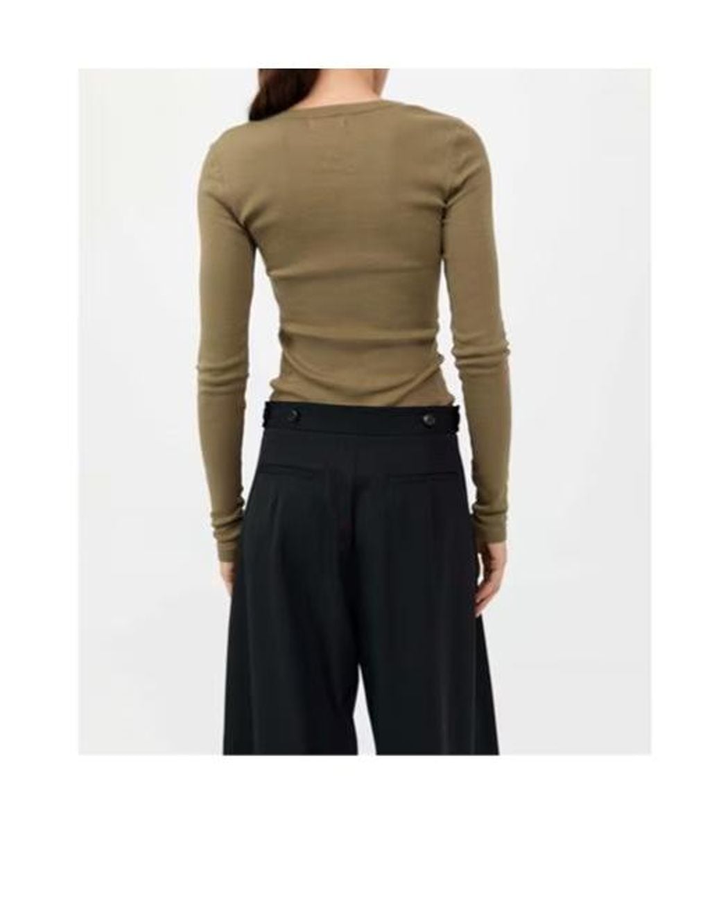 St. Agni Black Wide Leg Pleat Pants