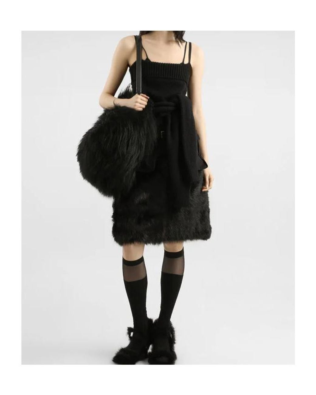 Dolce & Gabbana Black Knitted Tank Top