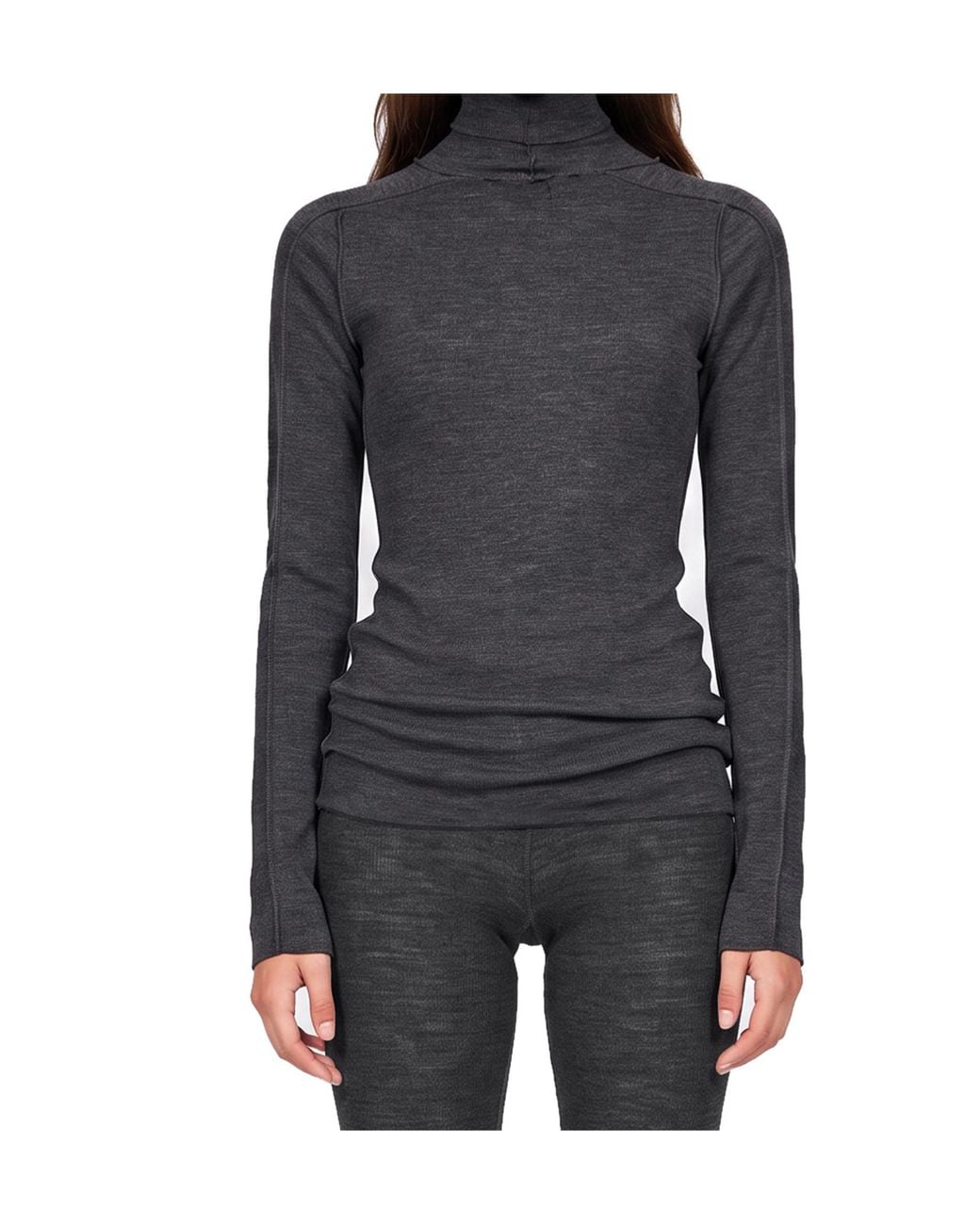 Soeur Black Long-Sleeve Knit Top