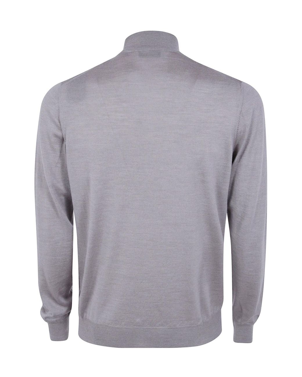 Gran Sasso Gray Long-Sleeved Sweater for men