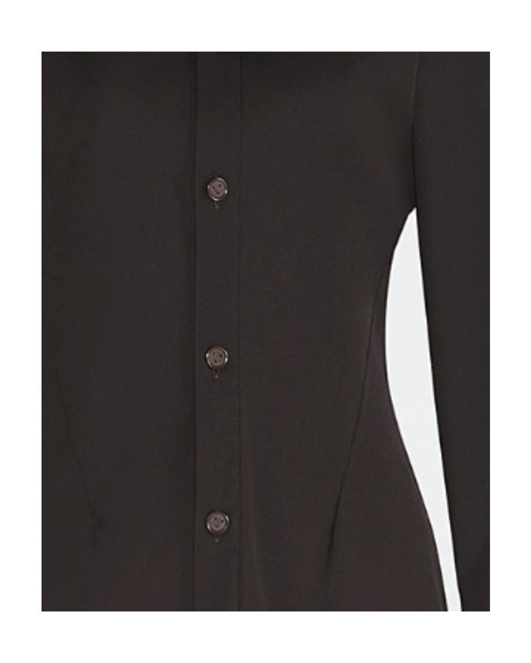 Bottega Veneta Black Classic Button-Up Shirt