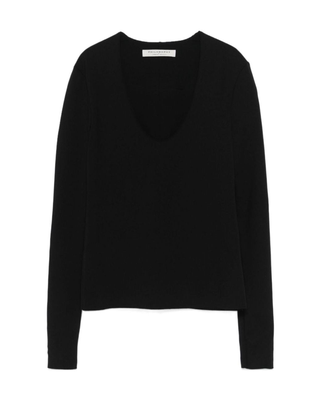 Philosophy Di Lorenzo Serafini Black Long-Sleeved T-Shirt