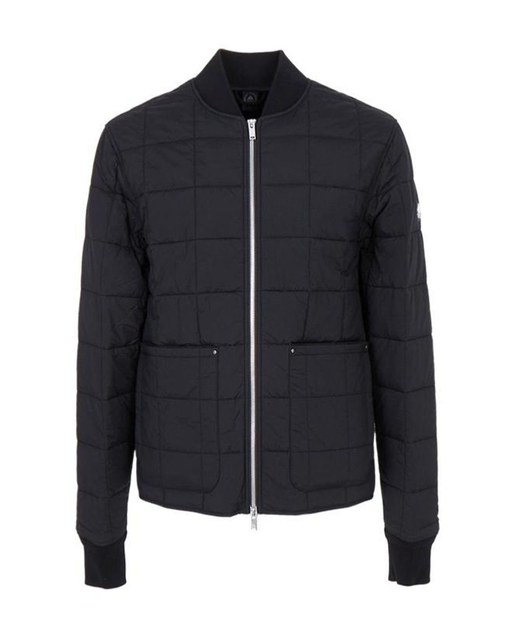 Moose Knuckles Blue Long-Sleeved Cotton-Padded Jacket for men