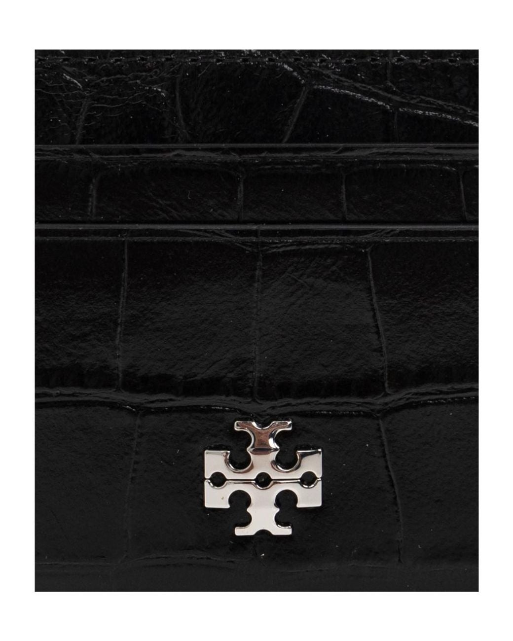 Tory Burch Black Leather Card Holder