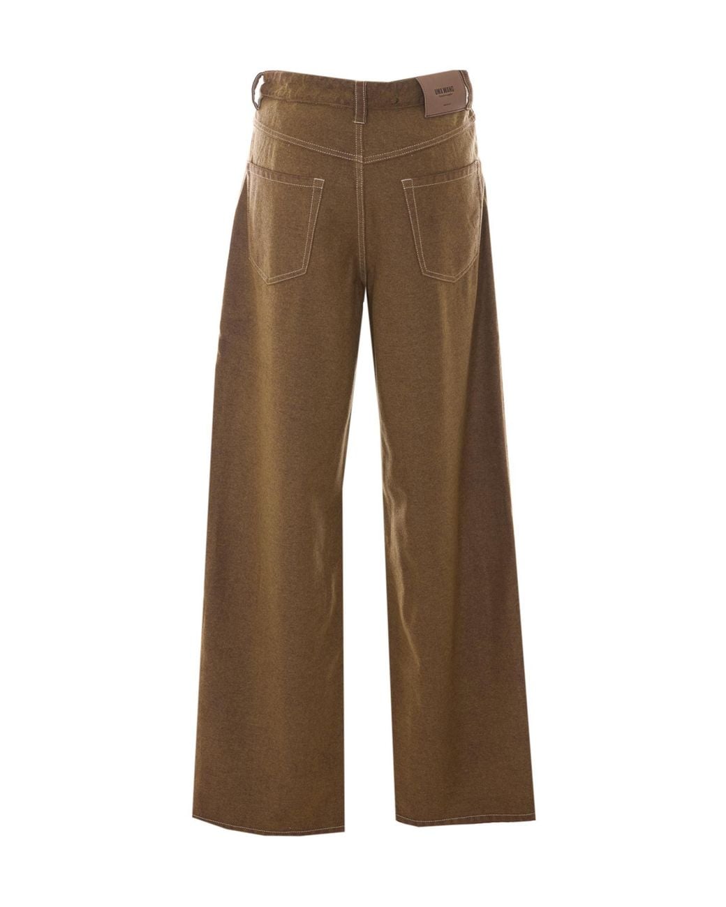 Uma Wang Brown Casual Pants With Belt Loops