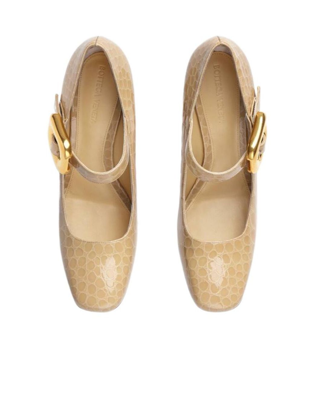 Bottega Veneta Metallic Monstra Mary-Jane Pumps