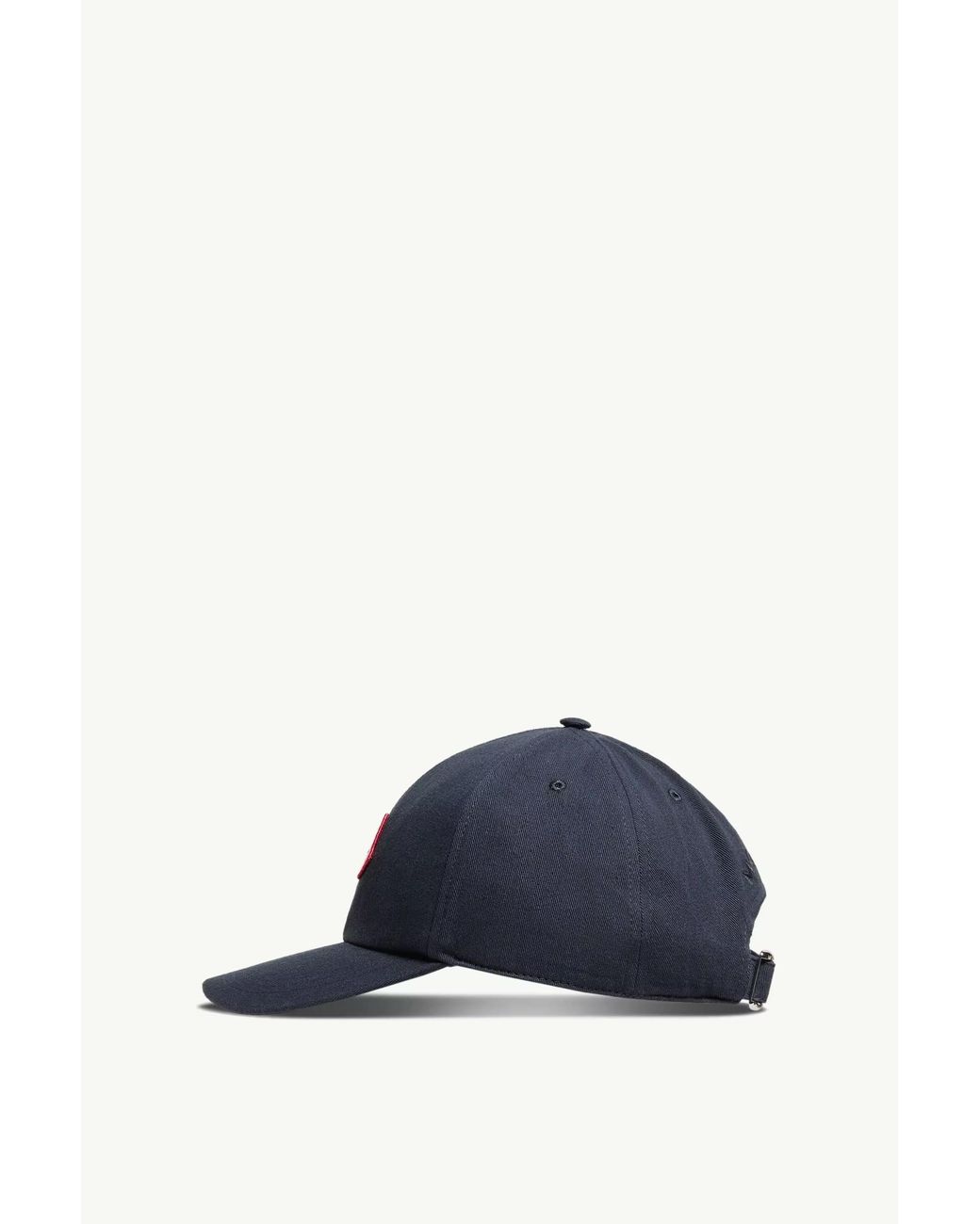 Moncler Blue Logo Patch Baseball Cap for men