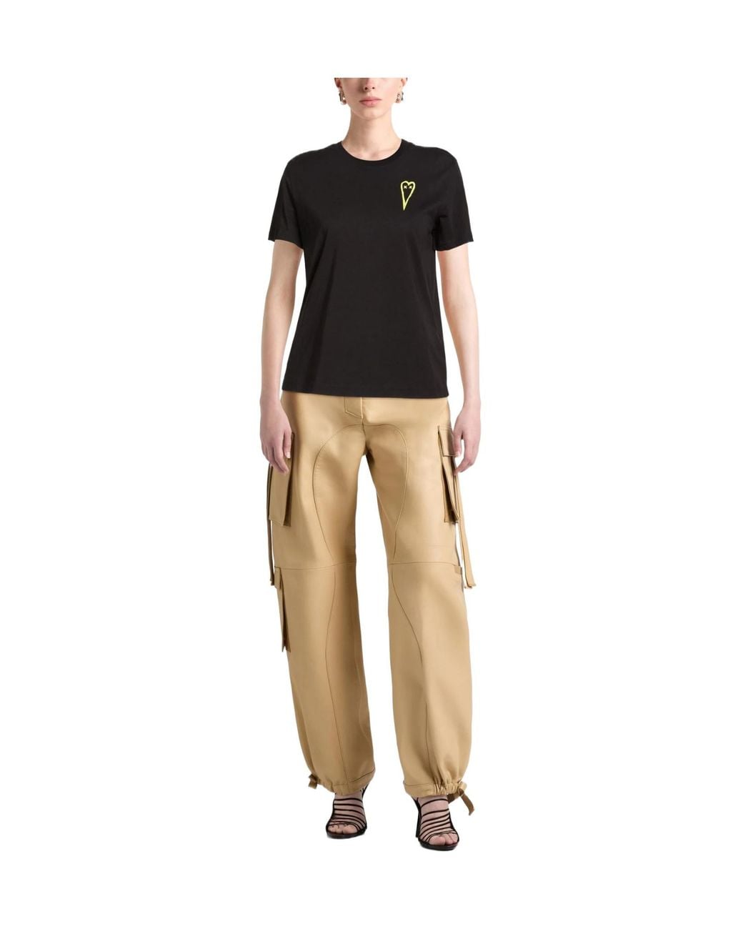 DIESEL Black Solid Color T-Shirts