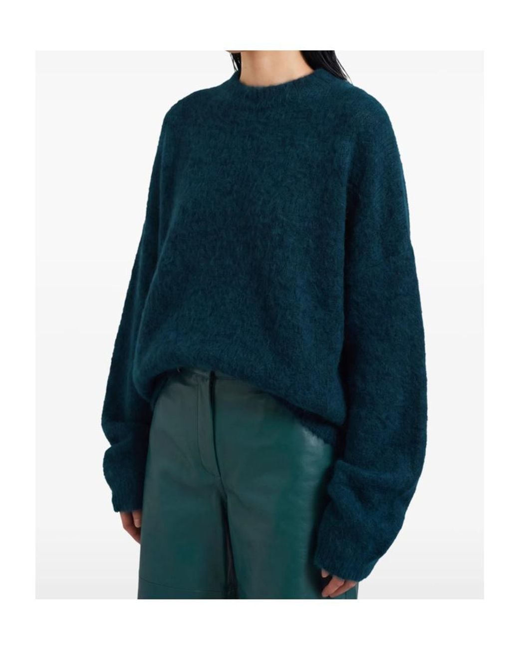 Frankie Shop Blue Long-Sleeved Sweater