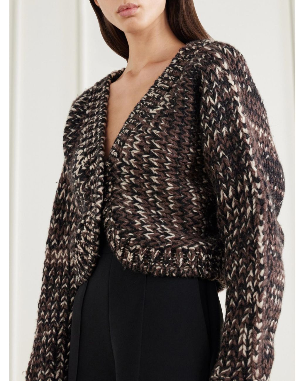 Kallmeyer Black Wool-Blend Cardigan
