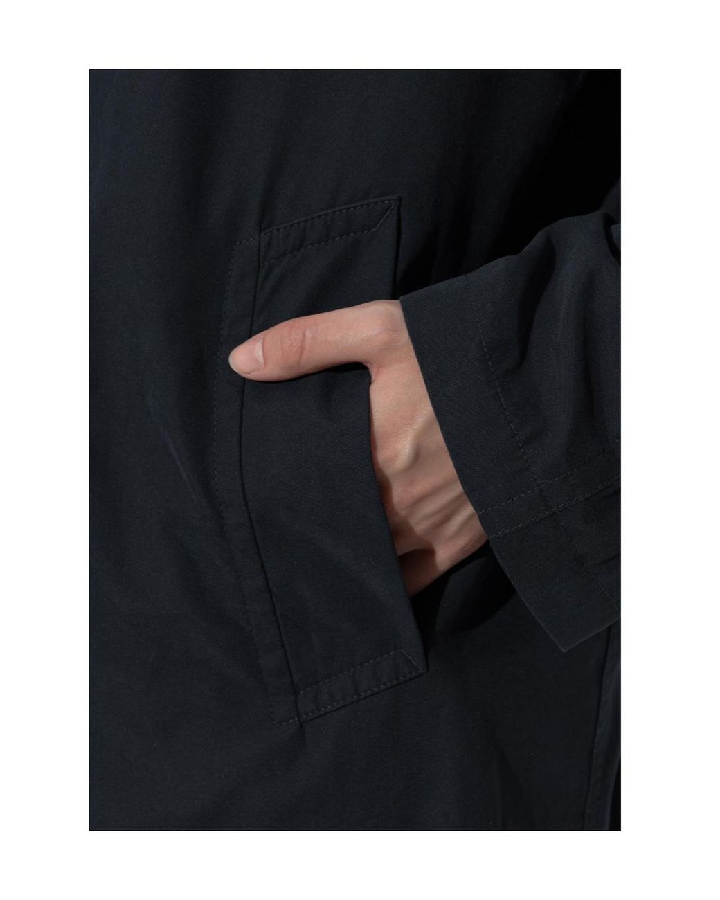 Maison Margiela Blue Single Vent Oversized Coat