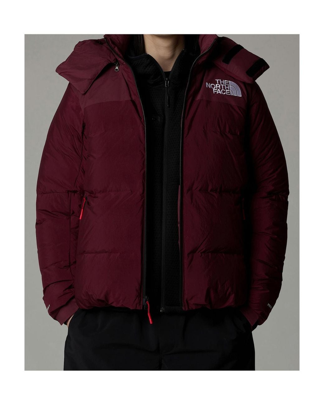 The North Face Red Rmst Himalayan Baltoro Hodoed Down Jacket for men
