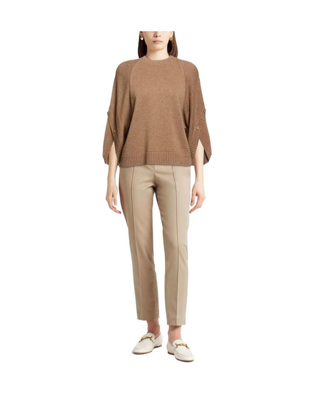 Max Mara Brown Lightweight Knit Top