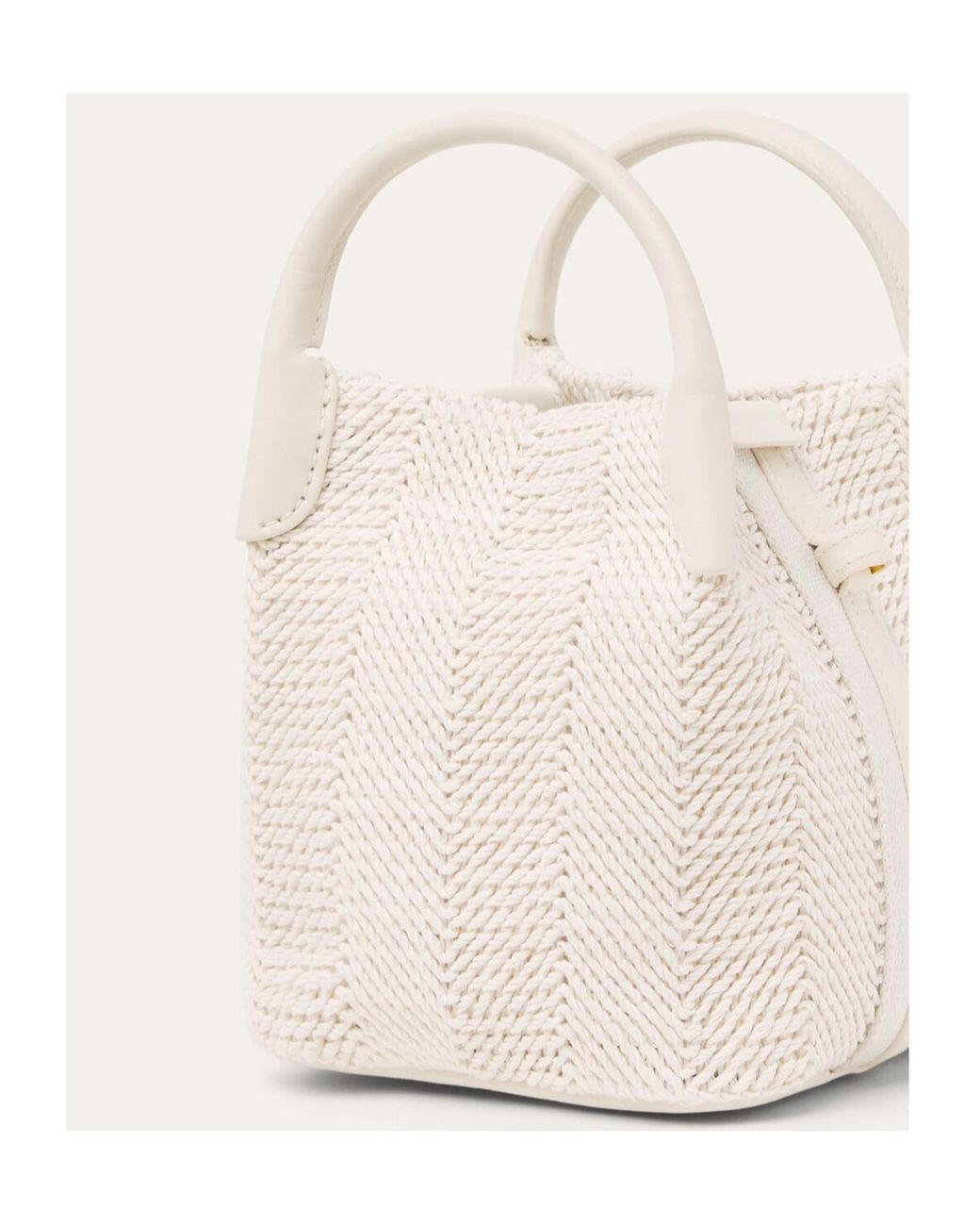 Loro Piana White Bale Mini Shoulder Bag