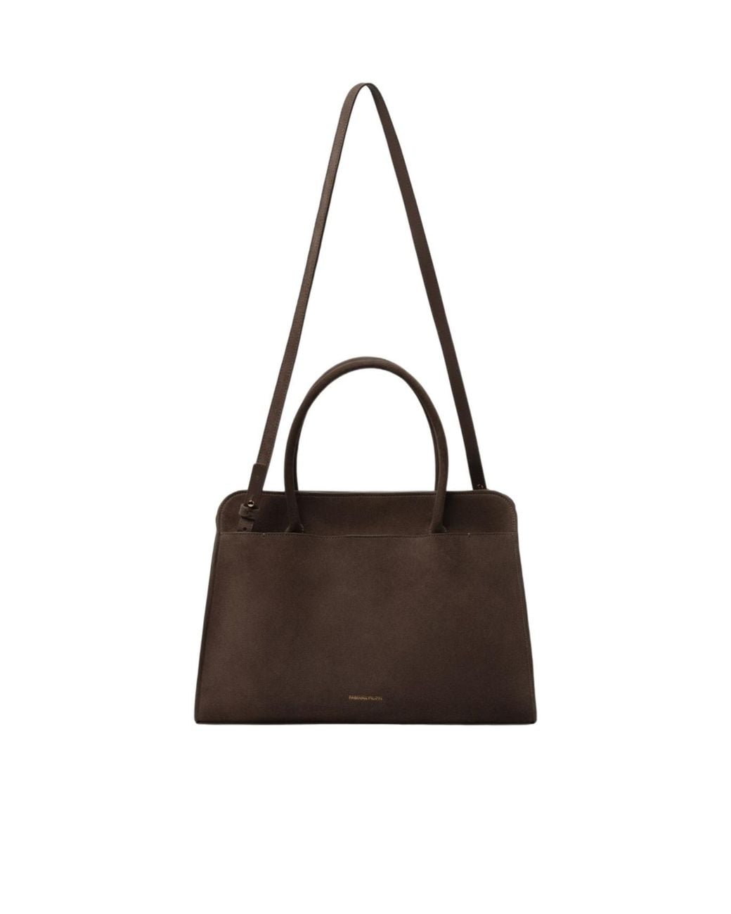 Fabiana Filippi Brown Double-Handle Shoulder Bag