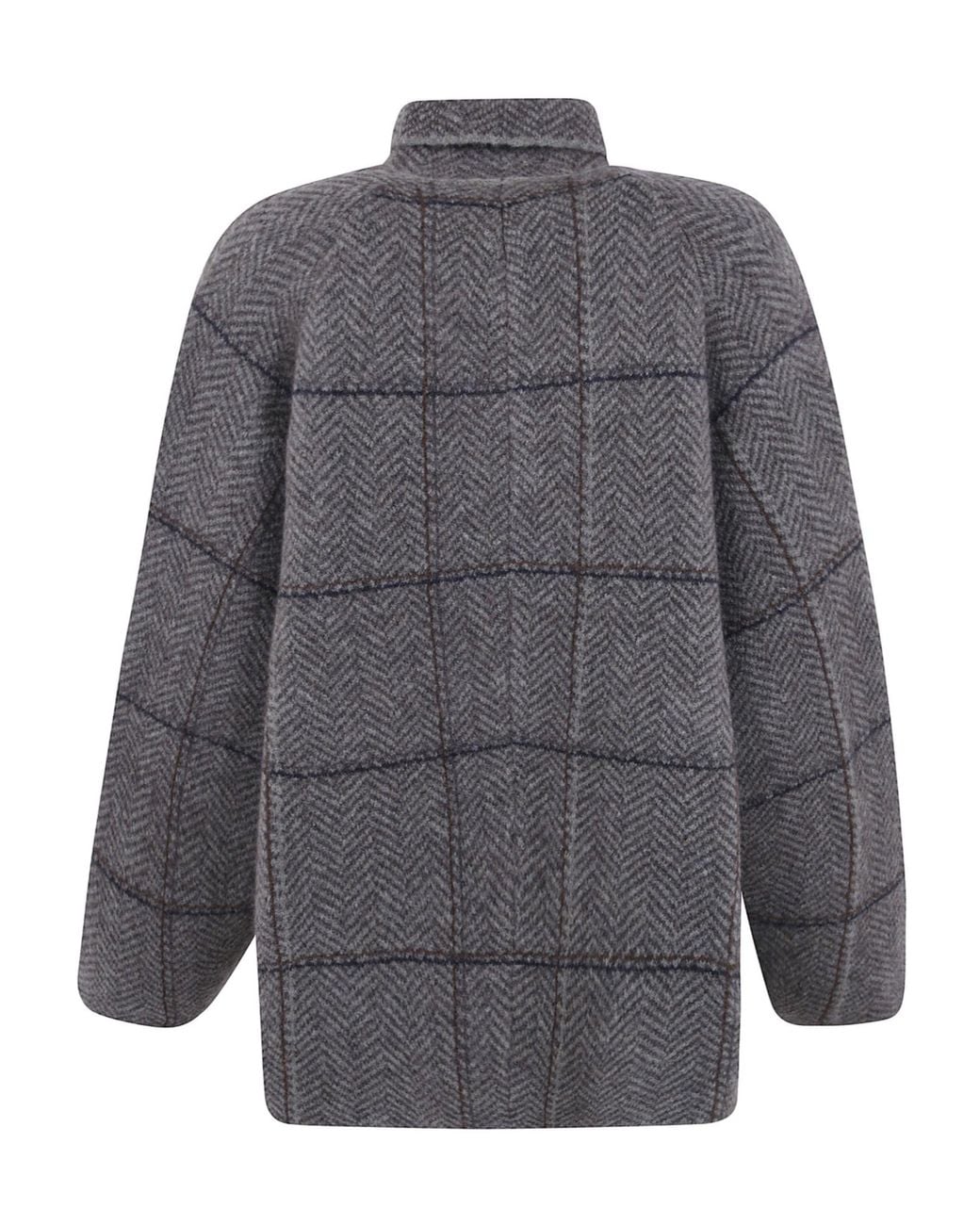Boboutic Gray Double Breasted Jacket