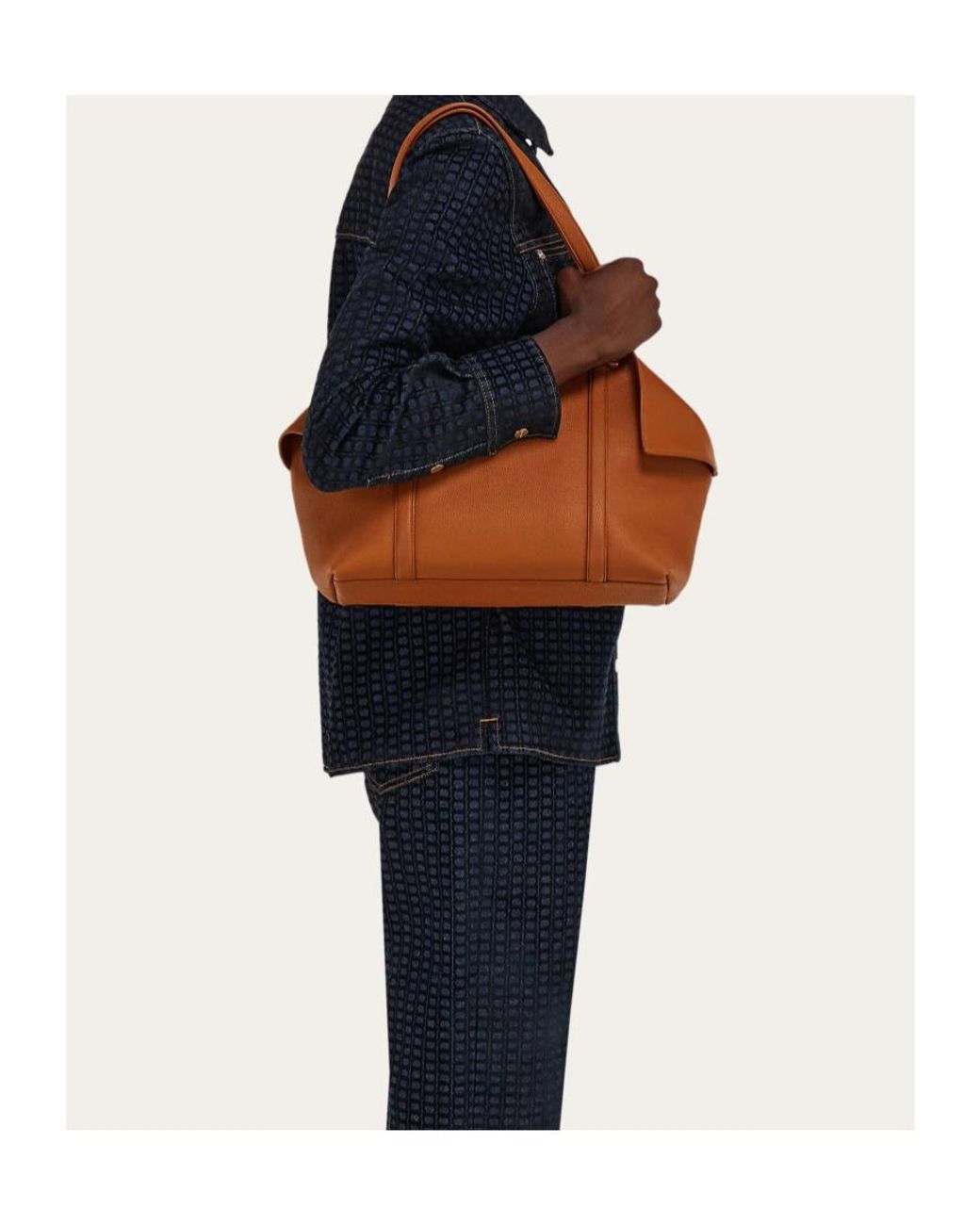Ferragamo Brown Tote Bag (M)