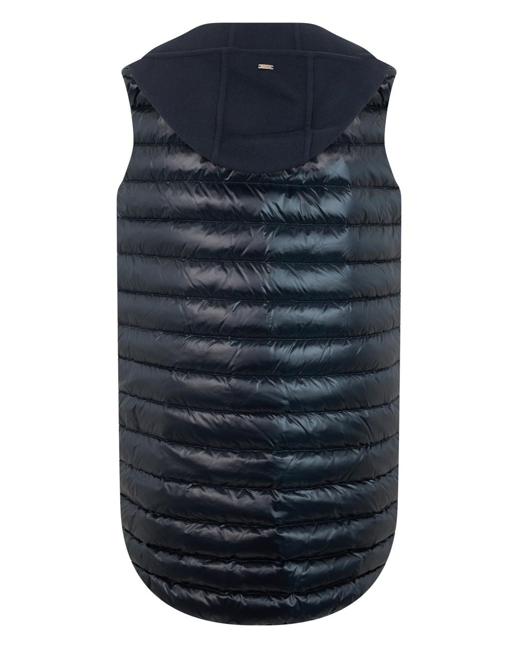 Herno Blue Quilted Hooded Gilet