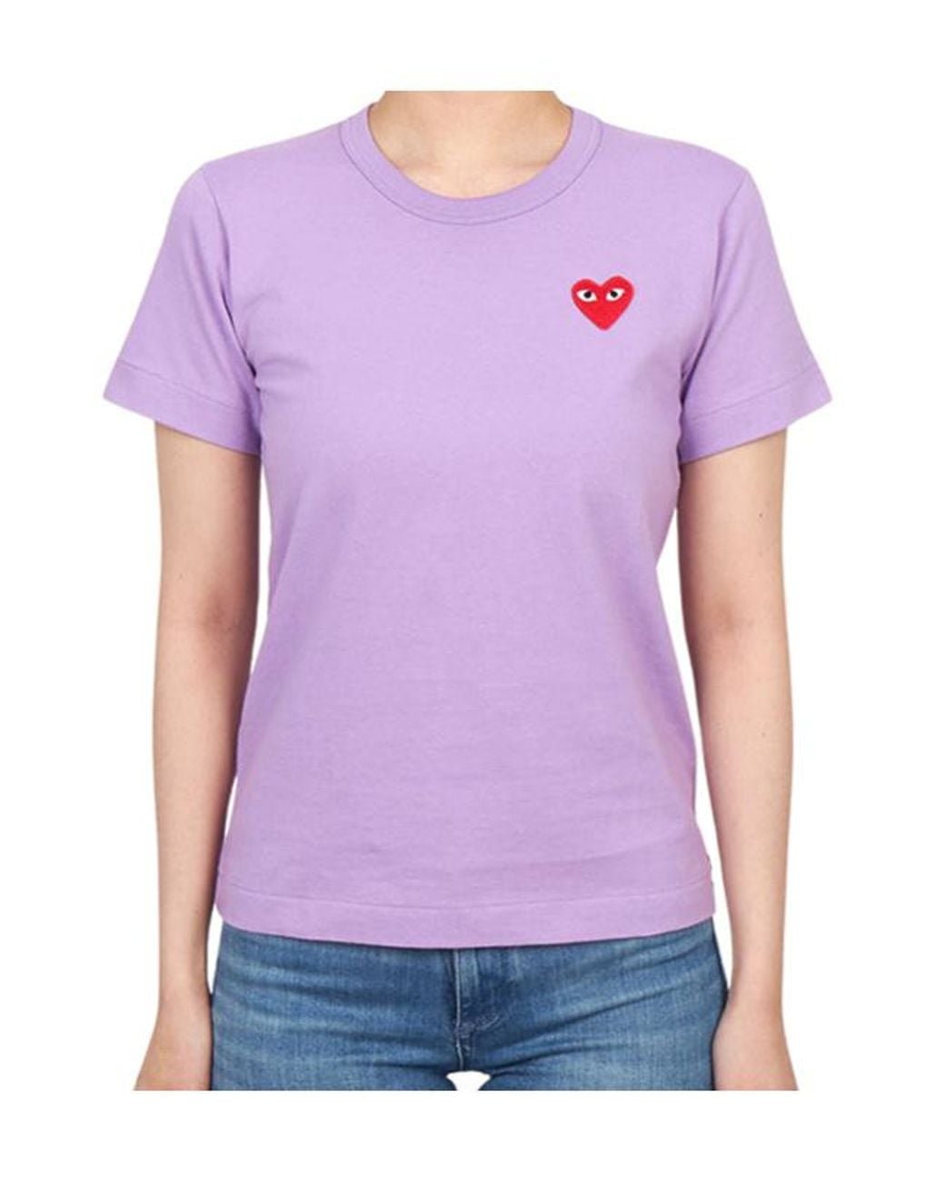 Comme des Garçons Purple Crew Neck T-Shirt