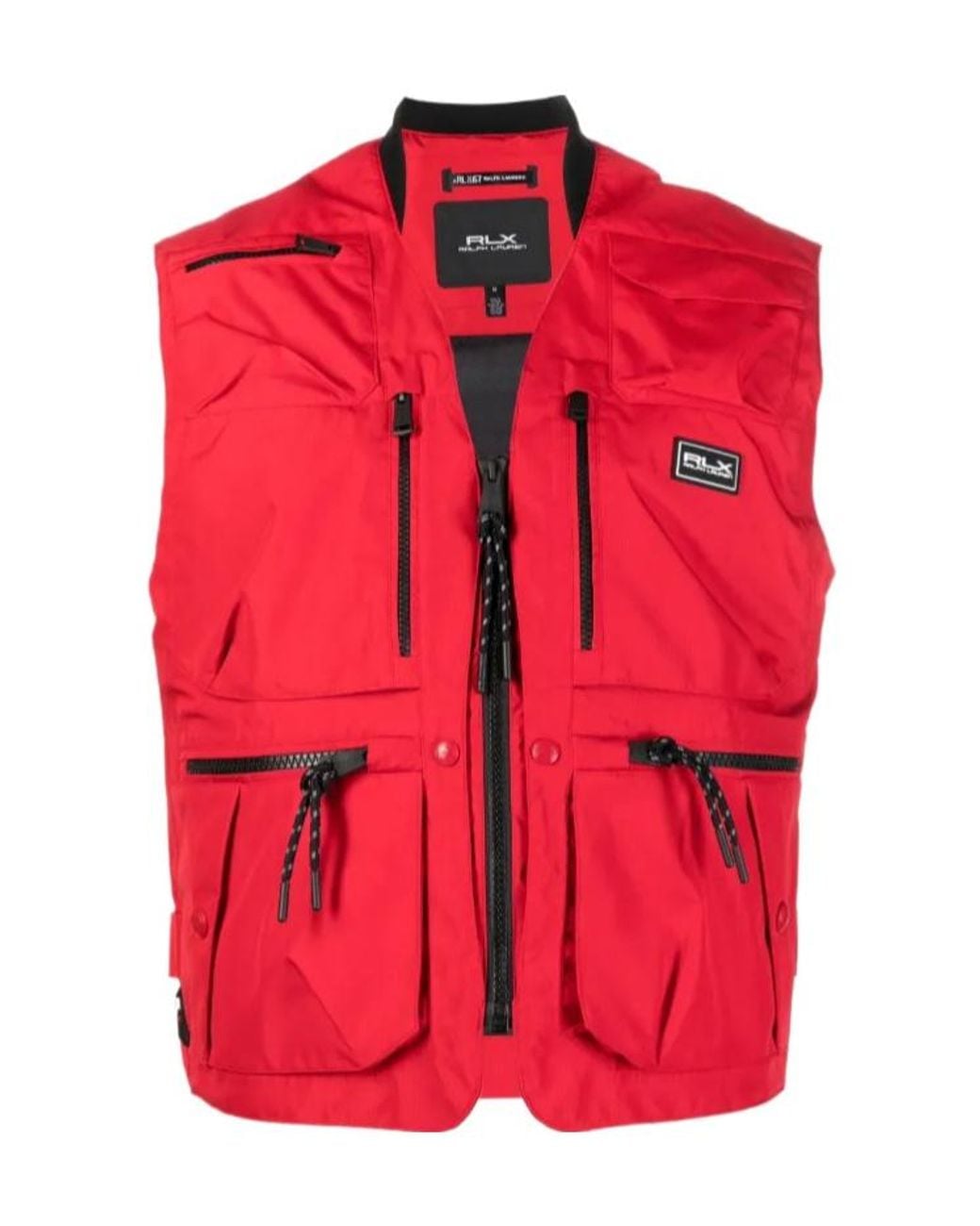 Polo Ralph Lauren Red Brendan Multi-Pocket Cargo Vest