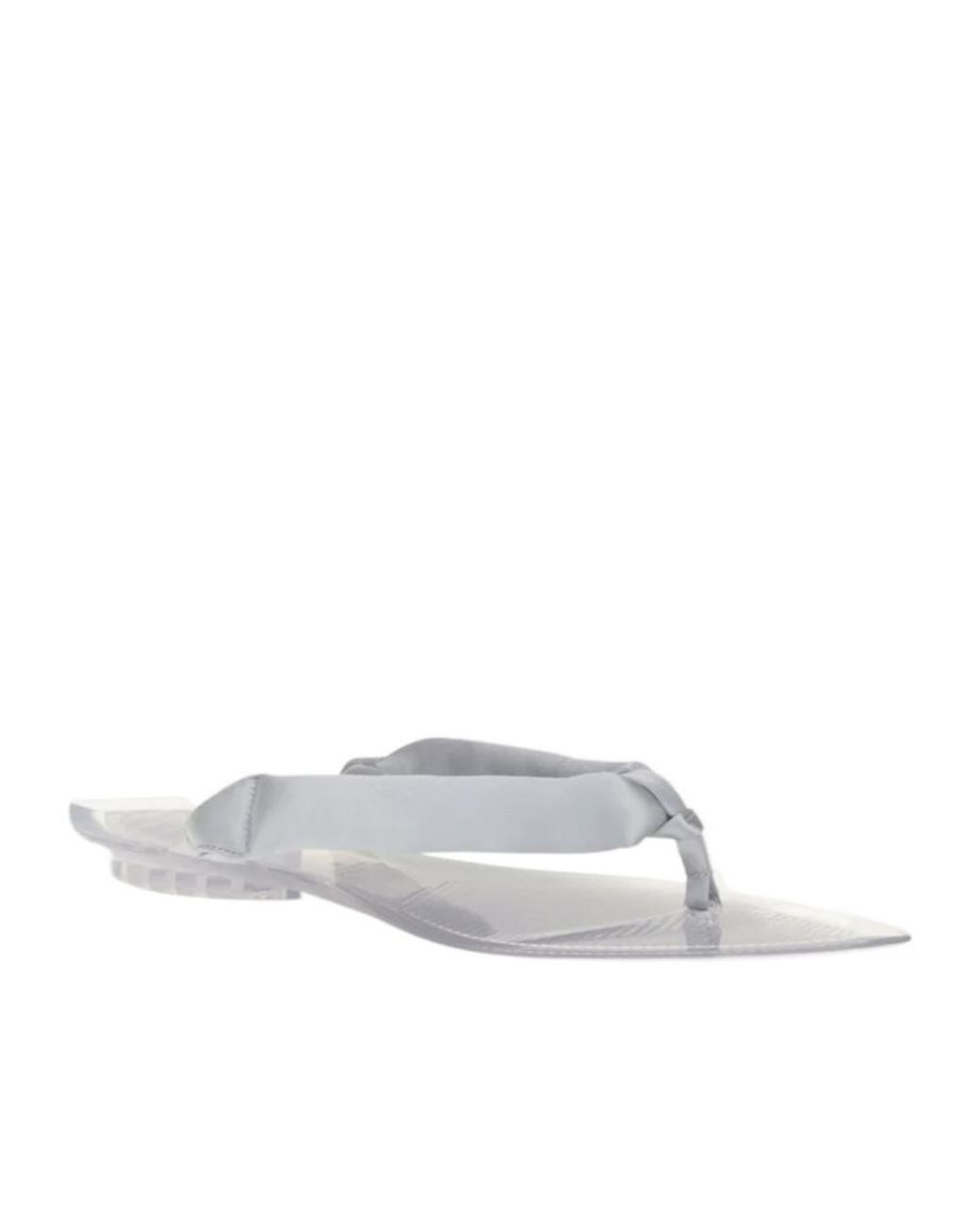 Alaïa White Alaïa Invisible Padded Thong Slides