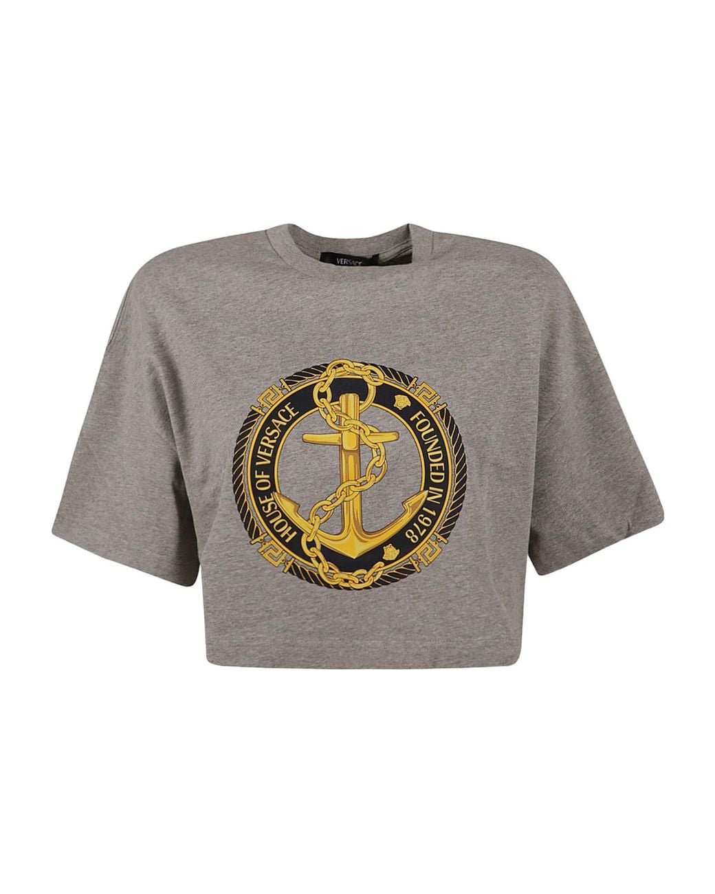 Versace Gray Short-Sleeve T-Shirt