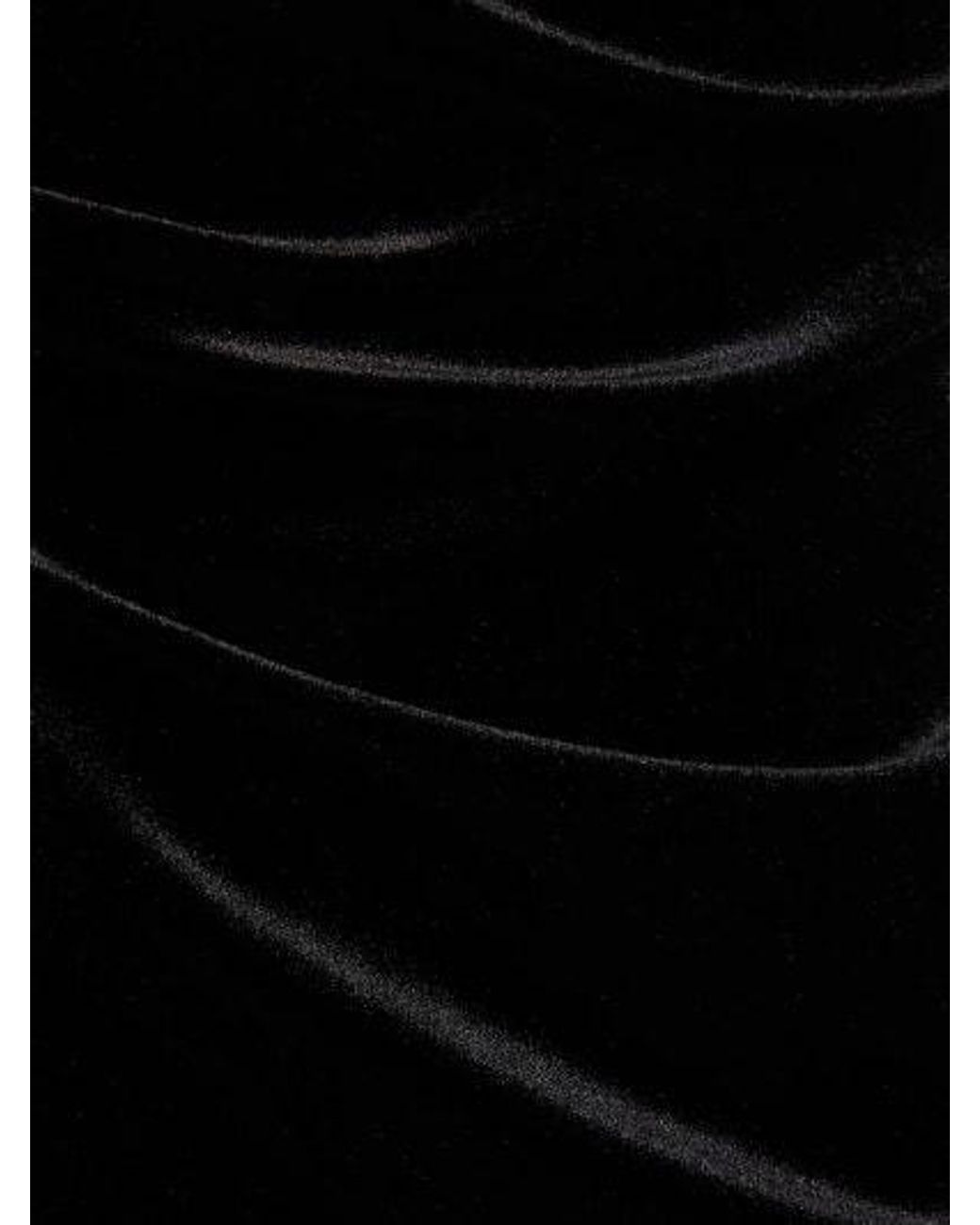 16Arlington Black Solaria Velvet Midi Dress