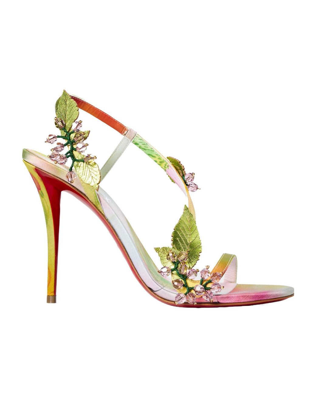 Christian Louboutin Pink Transparent Strap Stiletto Sandal