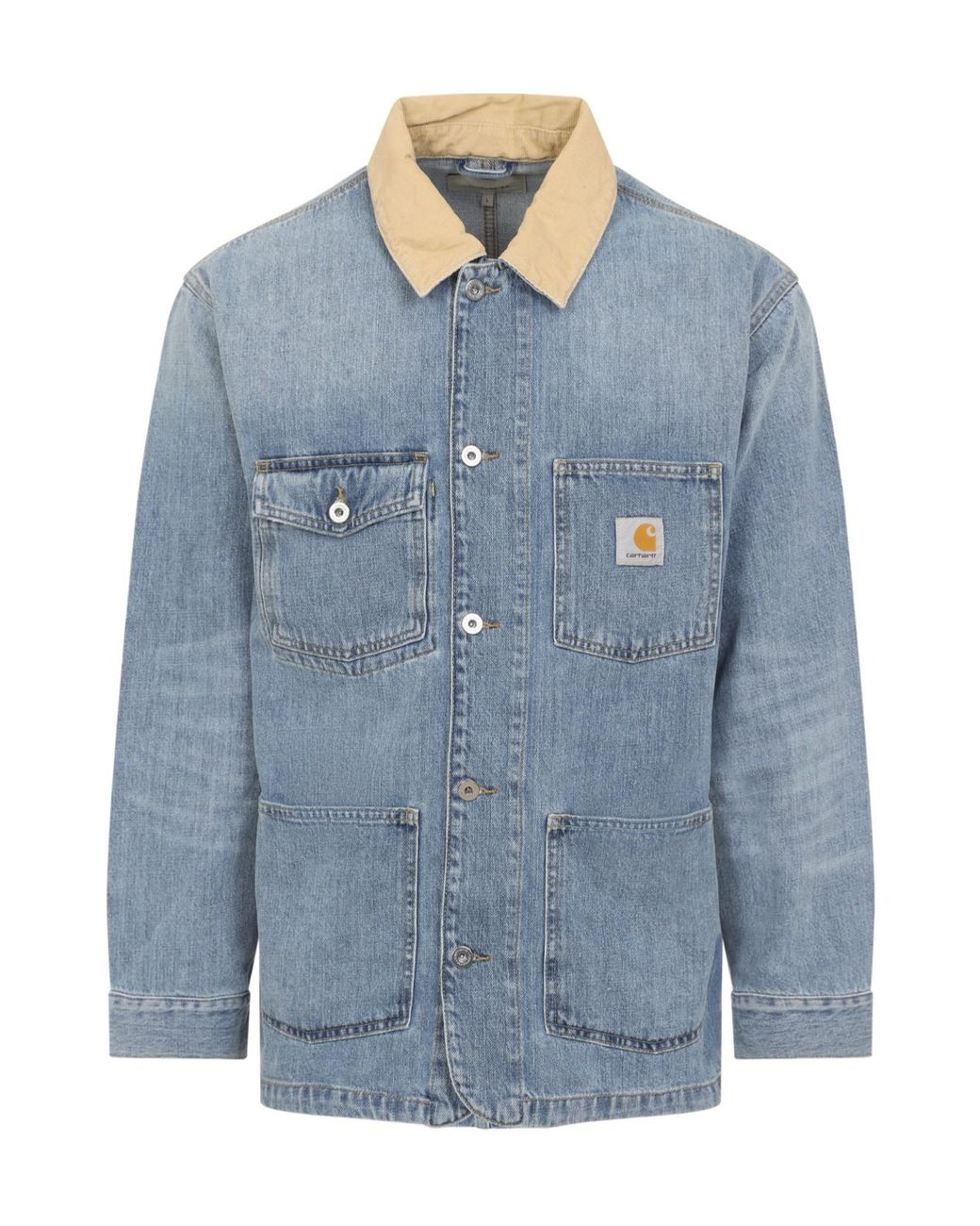 Carhartt Blue Warren Chore Denim Jacket for men