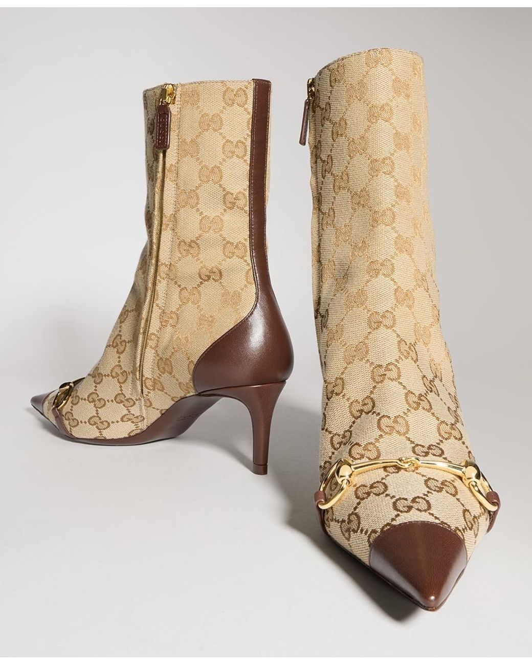 Gucci Natural Donna Horsebit Bootie