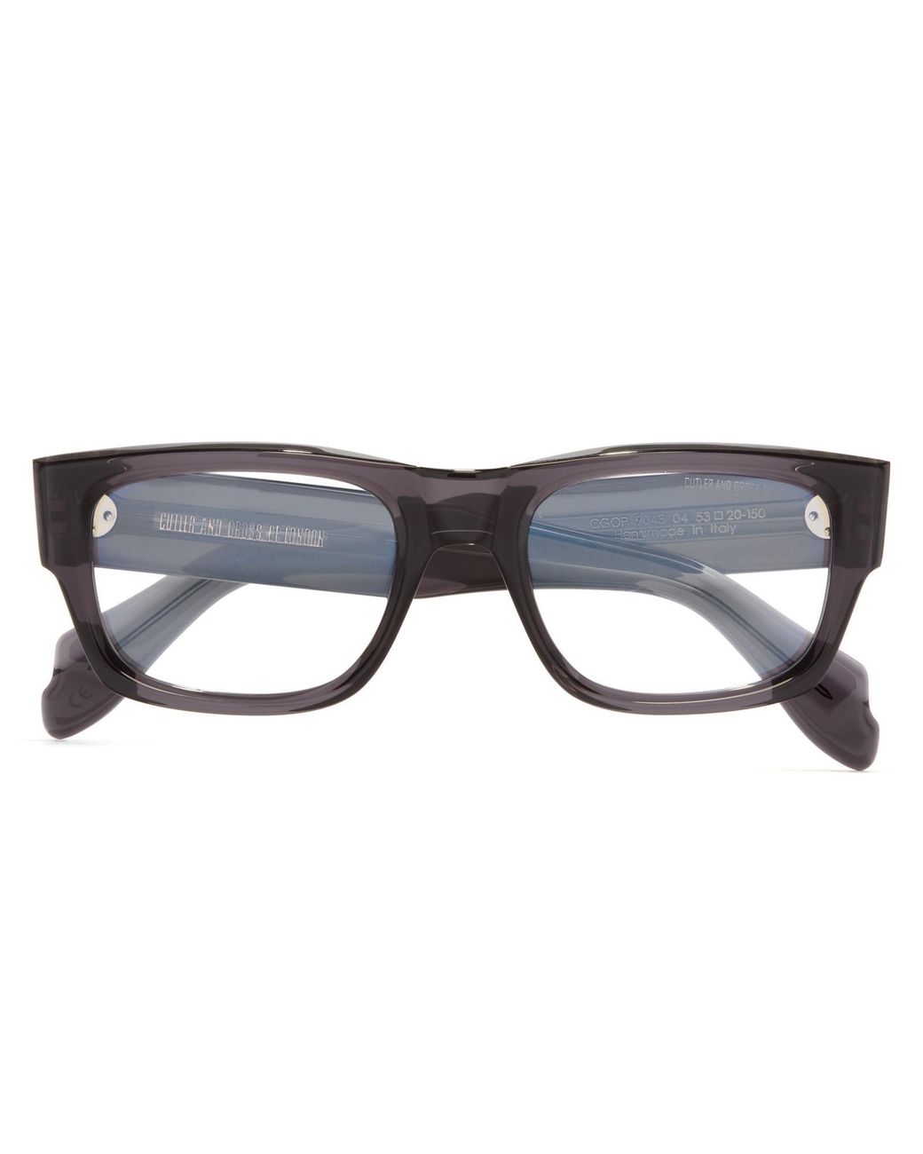 Cutler & Gross Multicolor Rectangular Flat Mirror for men