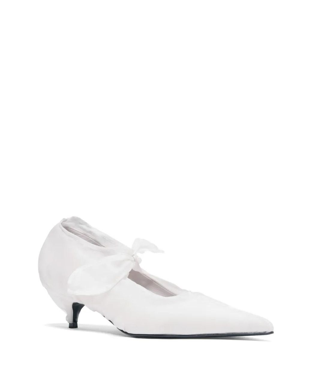 Proenza Schouler White Slash Organza Pumps