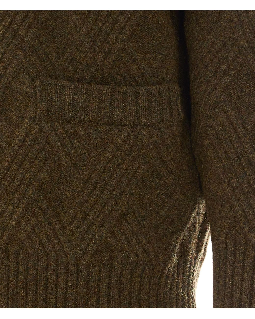 Lanvin Green Long-Sleeve Single-Breasted Cardigan for men