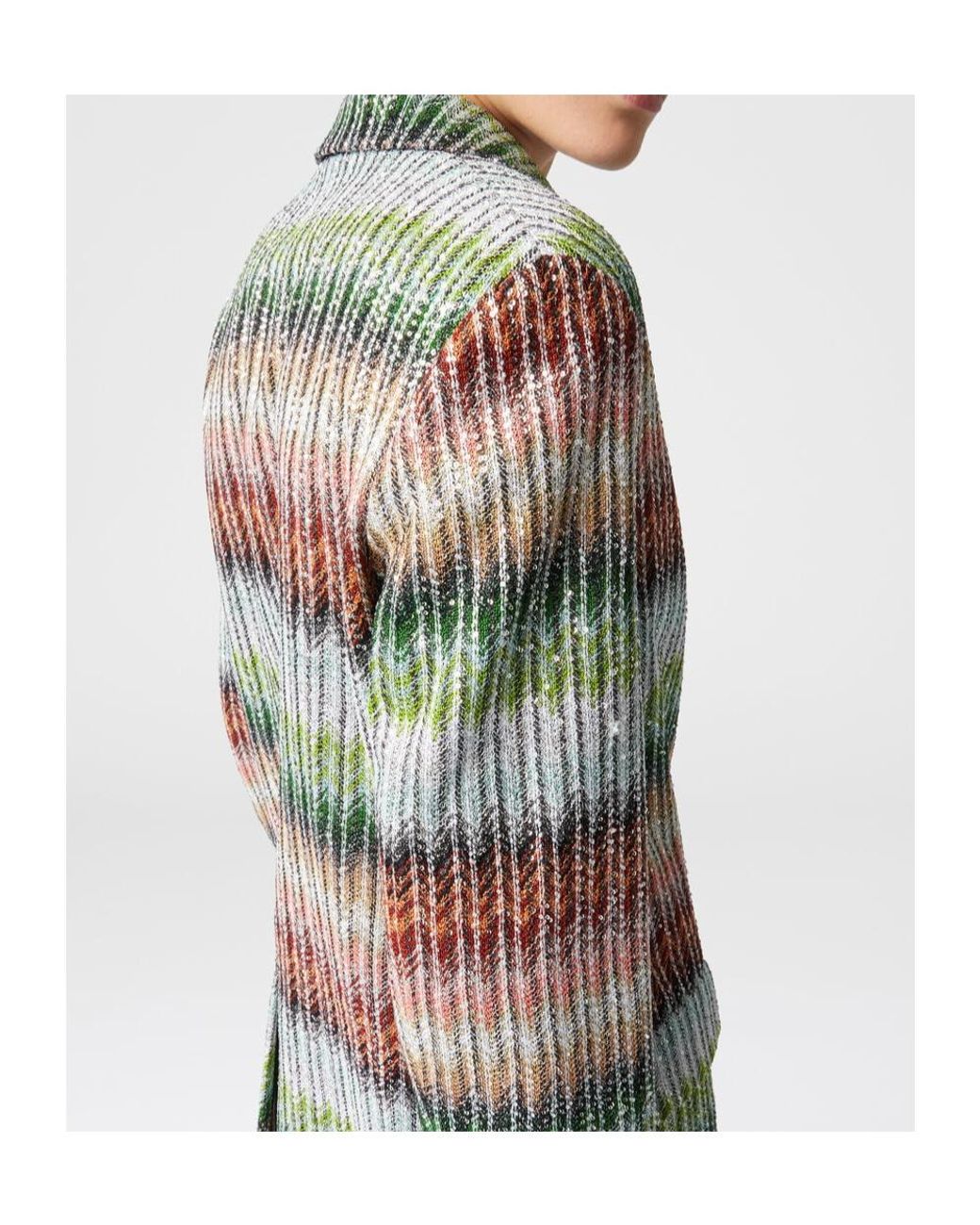 Missoni Multicolor Zigzag-Woven Blazer