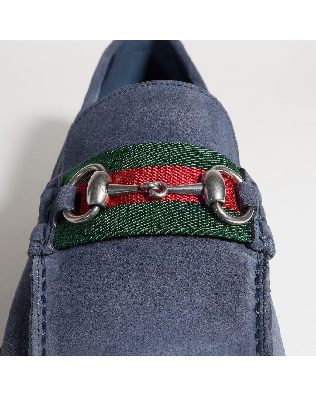 Gucci Blue Loafer With Horsebit And Lug Sole for men