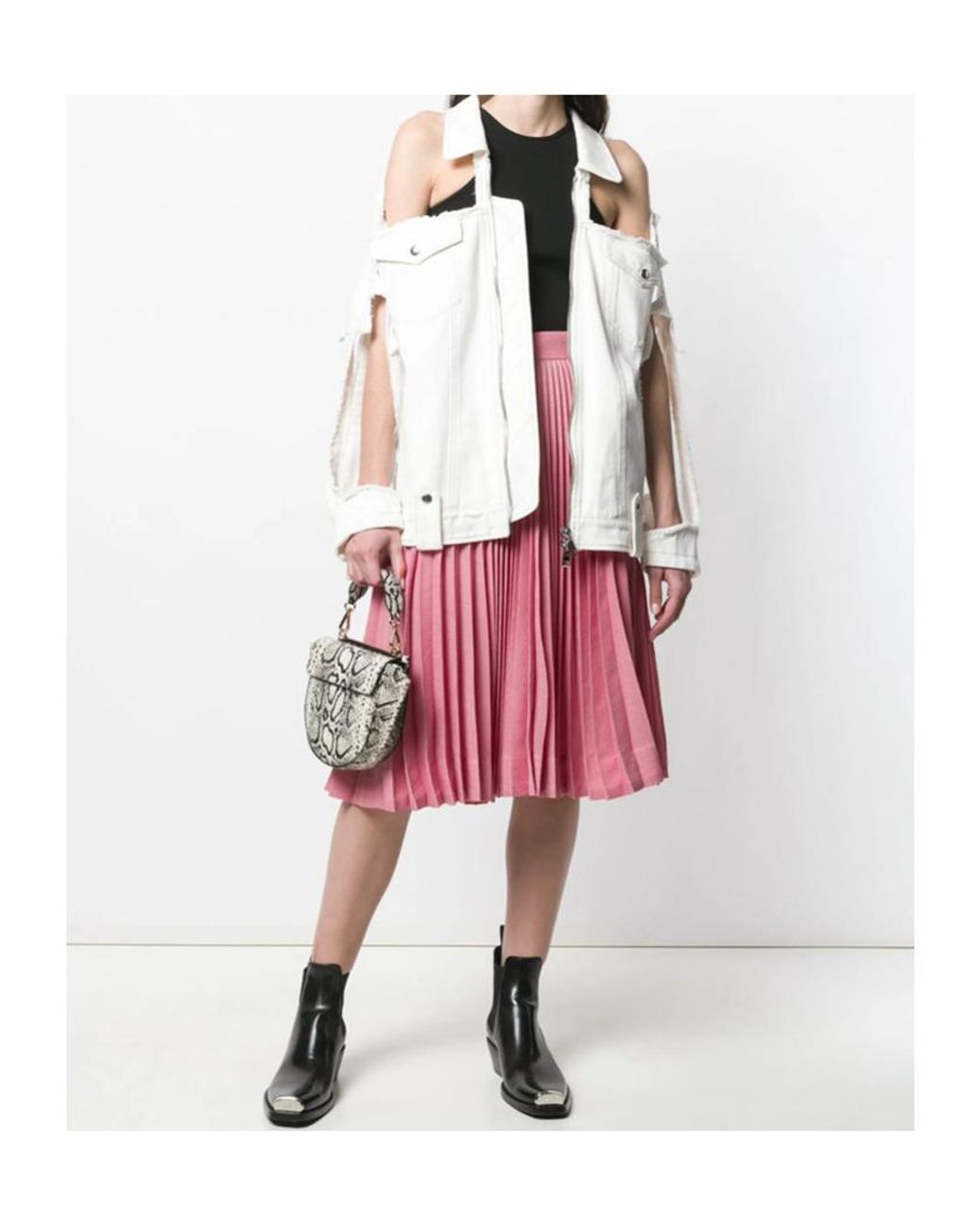 Wandler White Flap Shoulder Bag