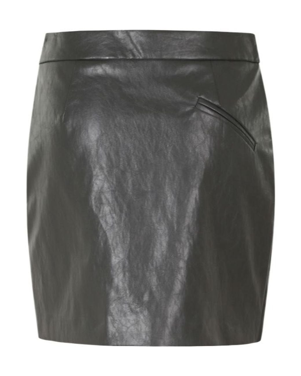 FEDERICA TOSI Gray Asymmetric Mini Skirt