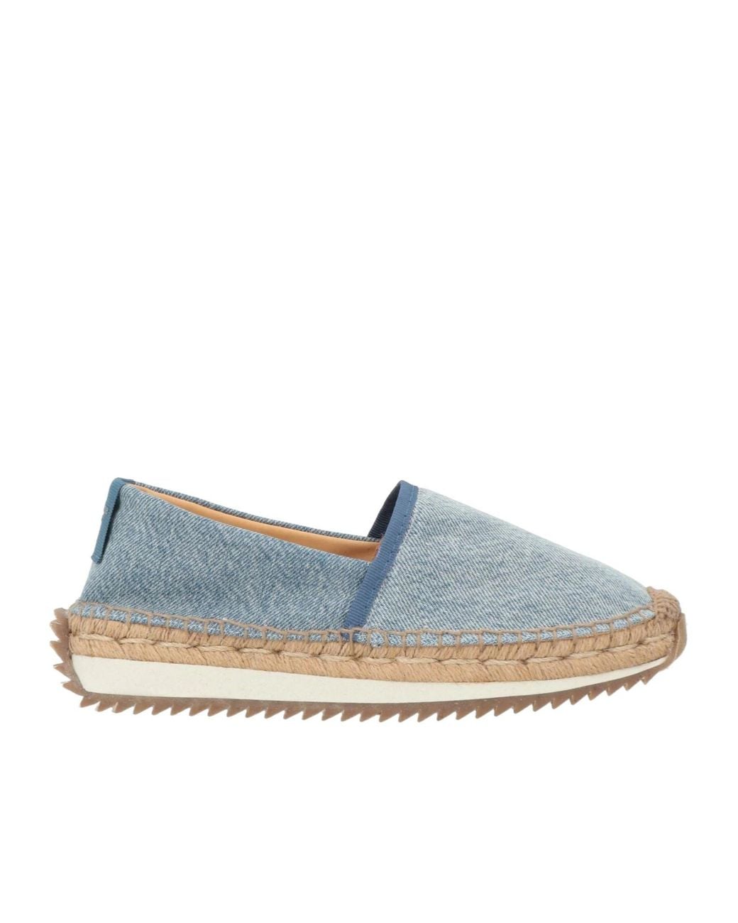 Rag & Bone Blue Denim Straw Shoes