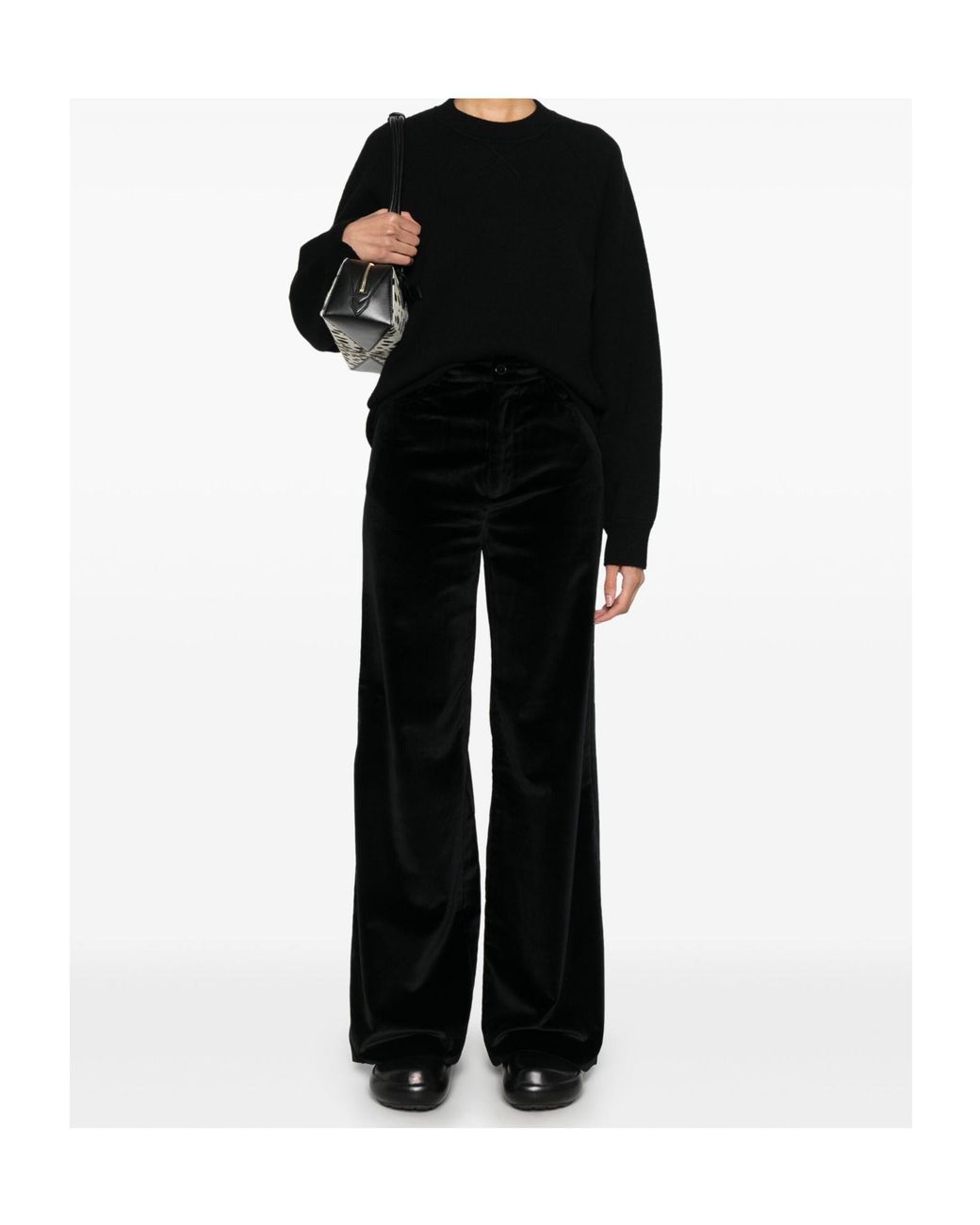 Officine Generale Black Romy Trousers