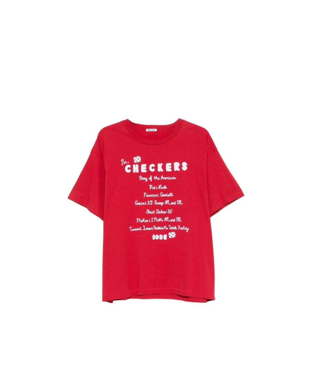 Bode Red Feed Graphic-Print T-Shirt for men