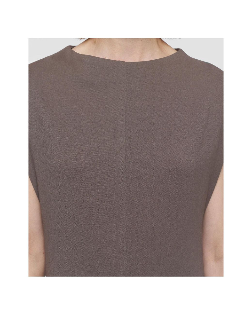 Joseph Brown Sleeveless Midi Dress