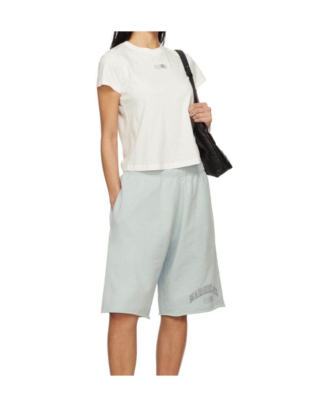 MM6 by Maison Margiela White Relaxed Fit Cotton T-Shirt