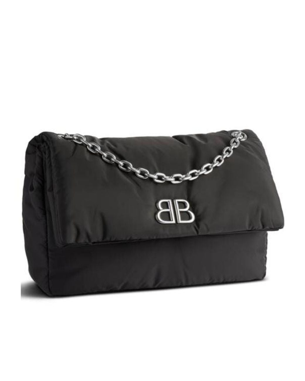 Balenciaga Black Monaco Chain Medium Shoulder Bag