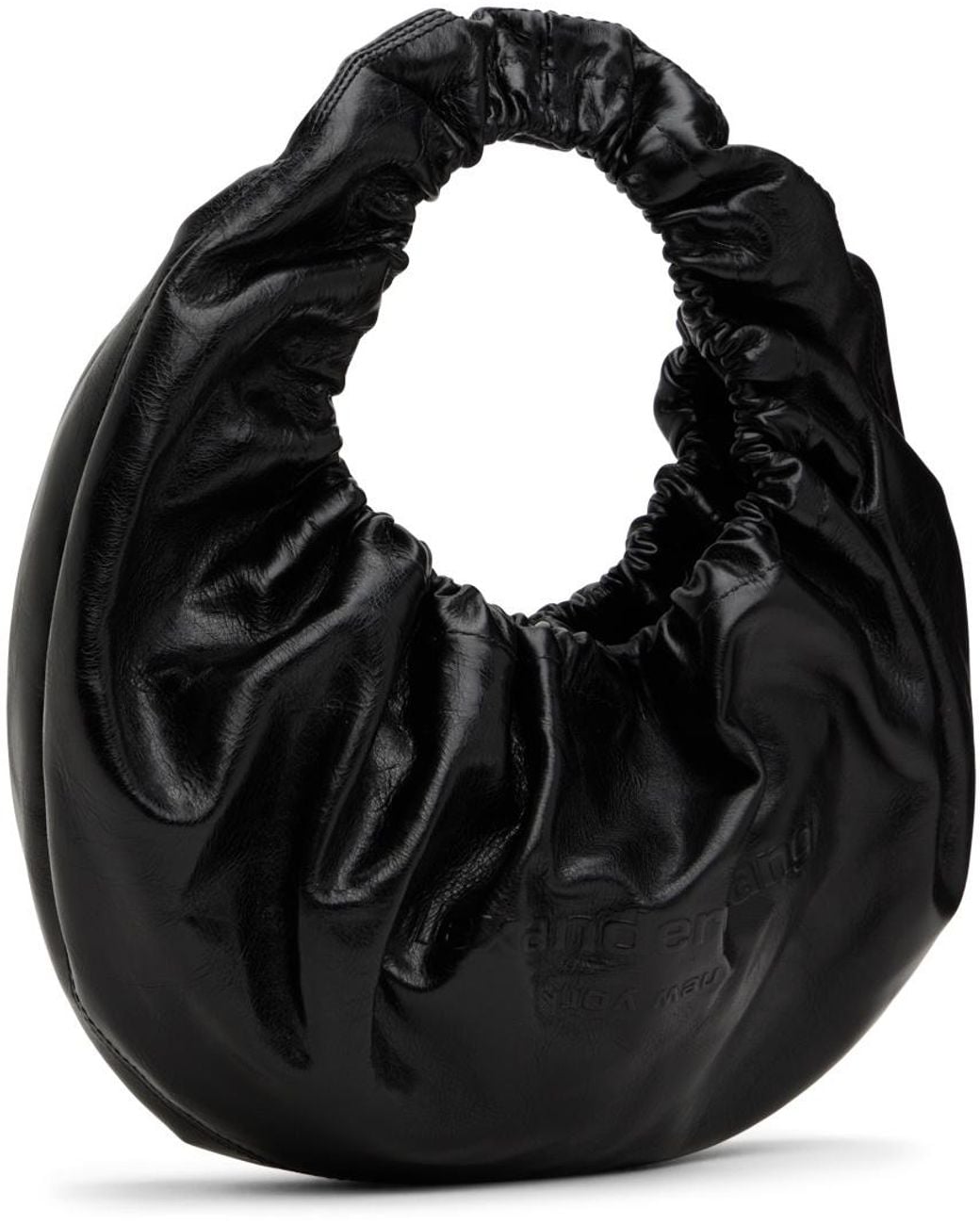 Alexander Wang Black Small Crescent Leather Bag