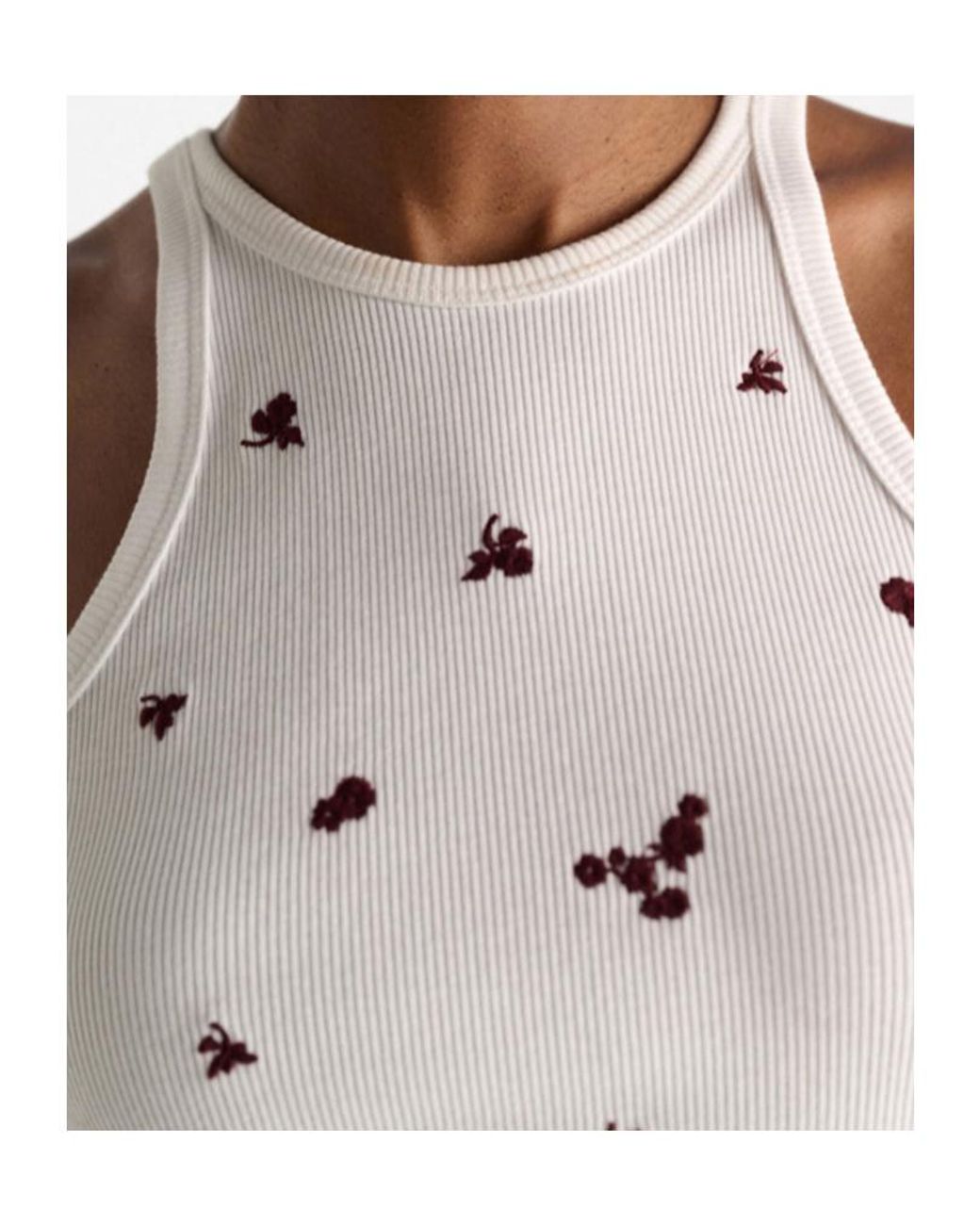 Dorothee Schumacher White Ribbed Seduction Top