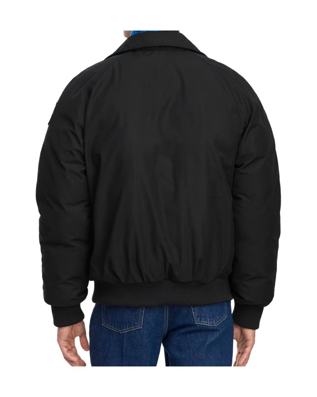 Canada Goose Black Logo Detail Zip-Up Jacket for men