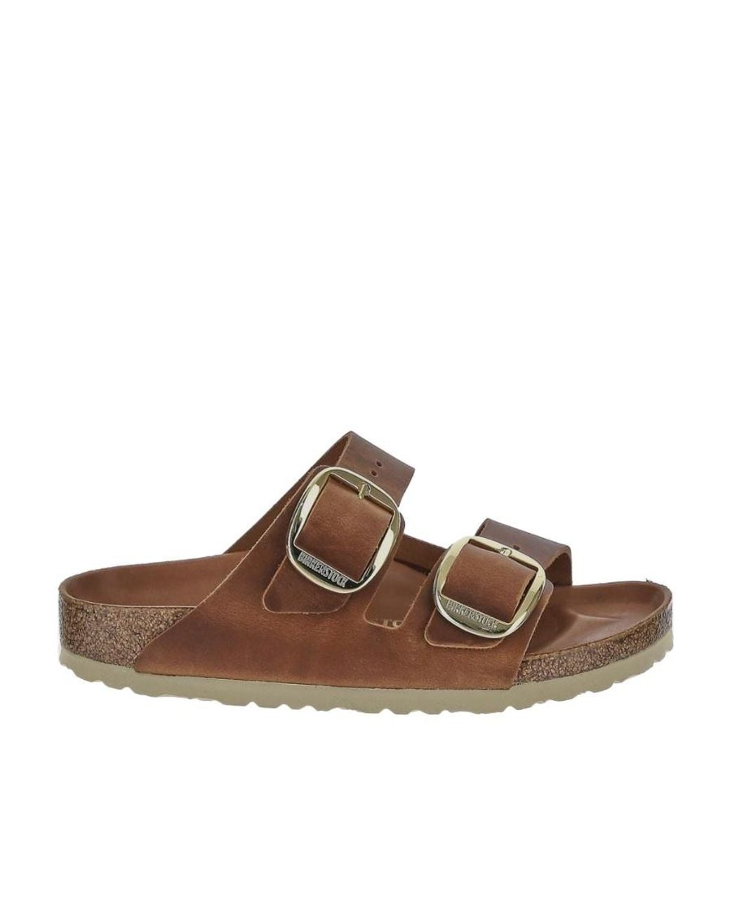 Birkenstock Brown Arizona Big Buckle Slip-On Sandals